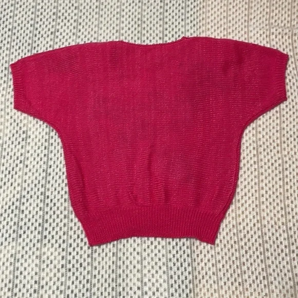 Vintage 80s Jaclyn Smith Knit Pink Sweater - Picture 11 of 16